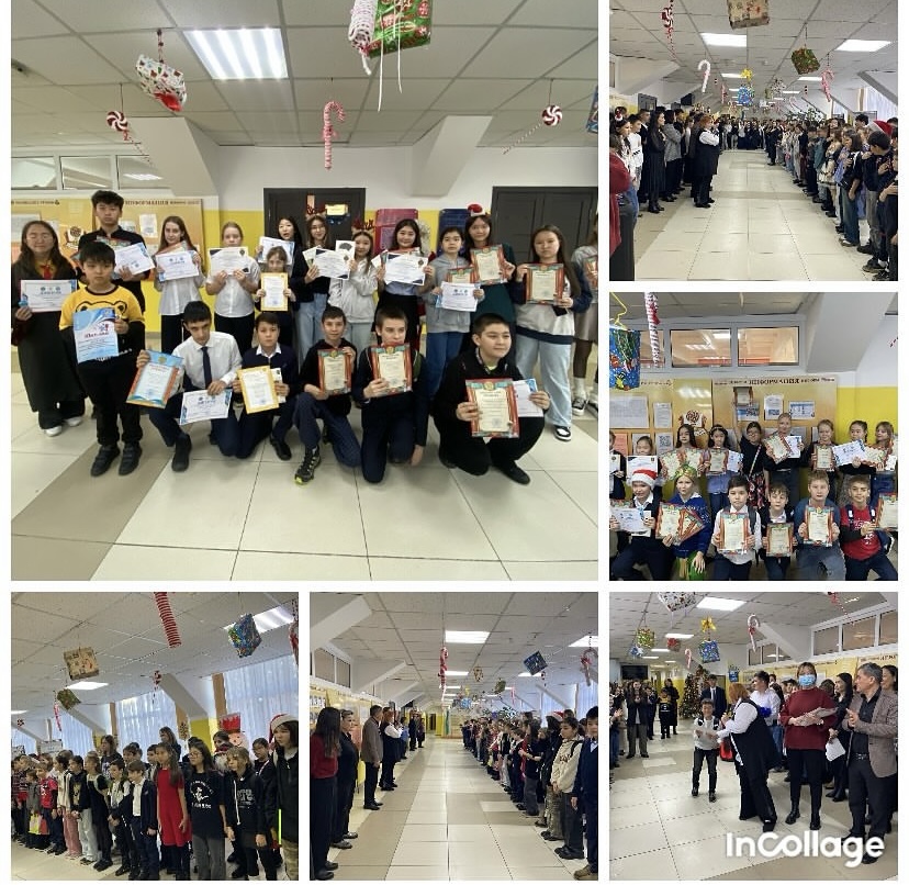 В школе-гимназии N1 прошло награждение учащихся за успехи в школьных и районных турах Республиканской олимпиады .